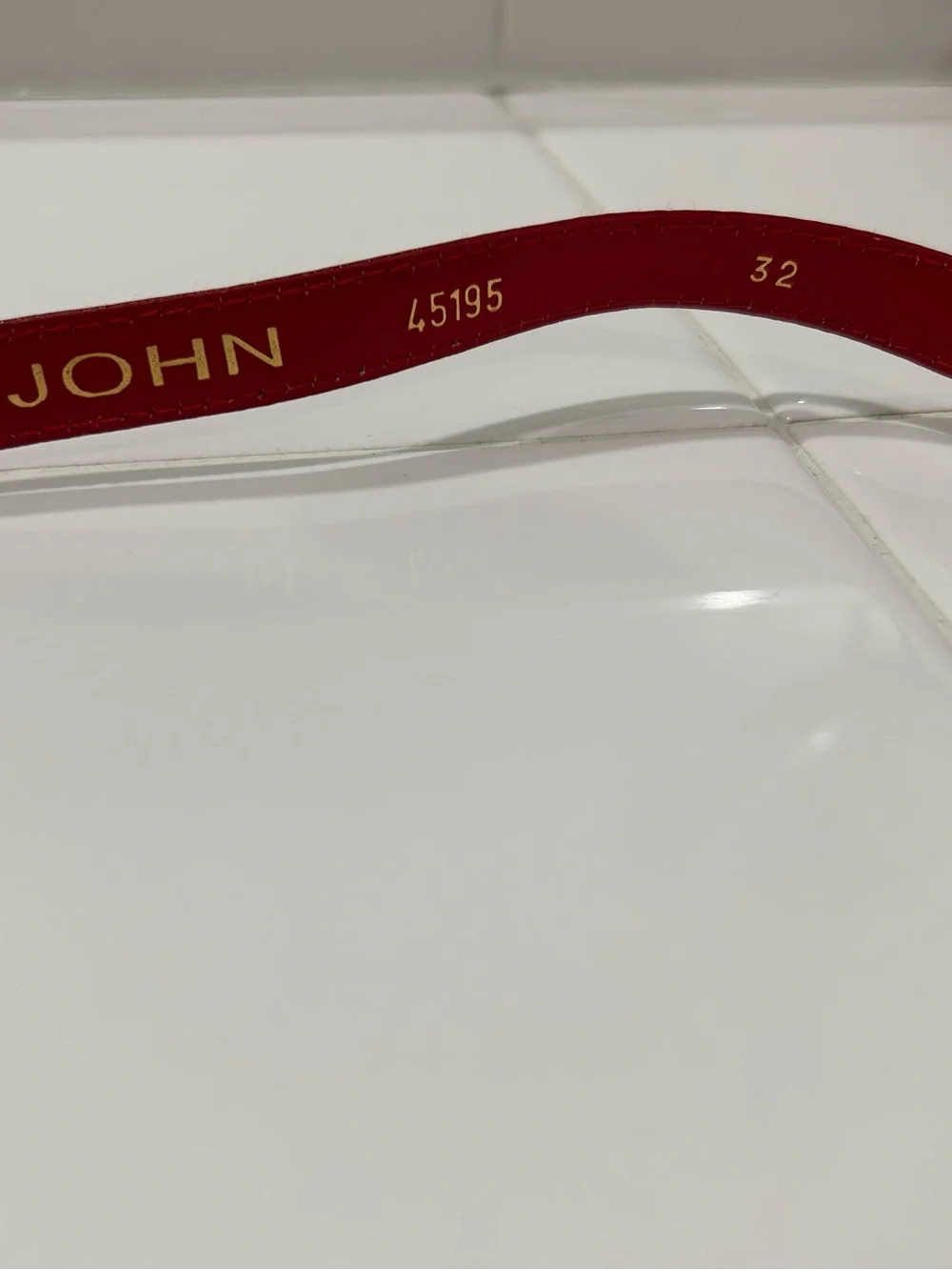 Red Women's Belt Strap - St. John